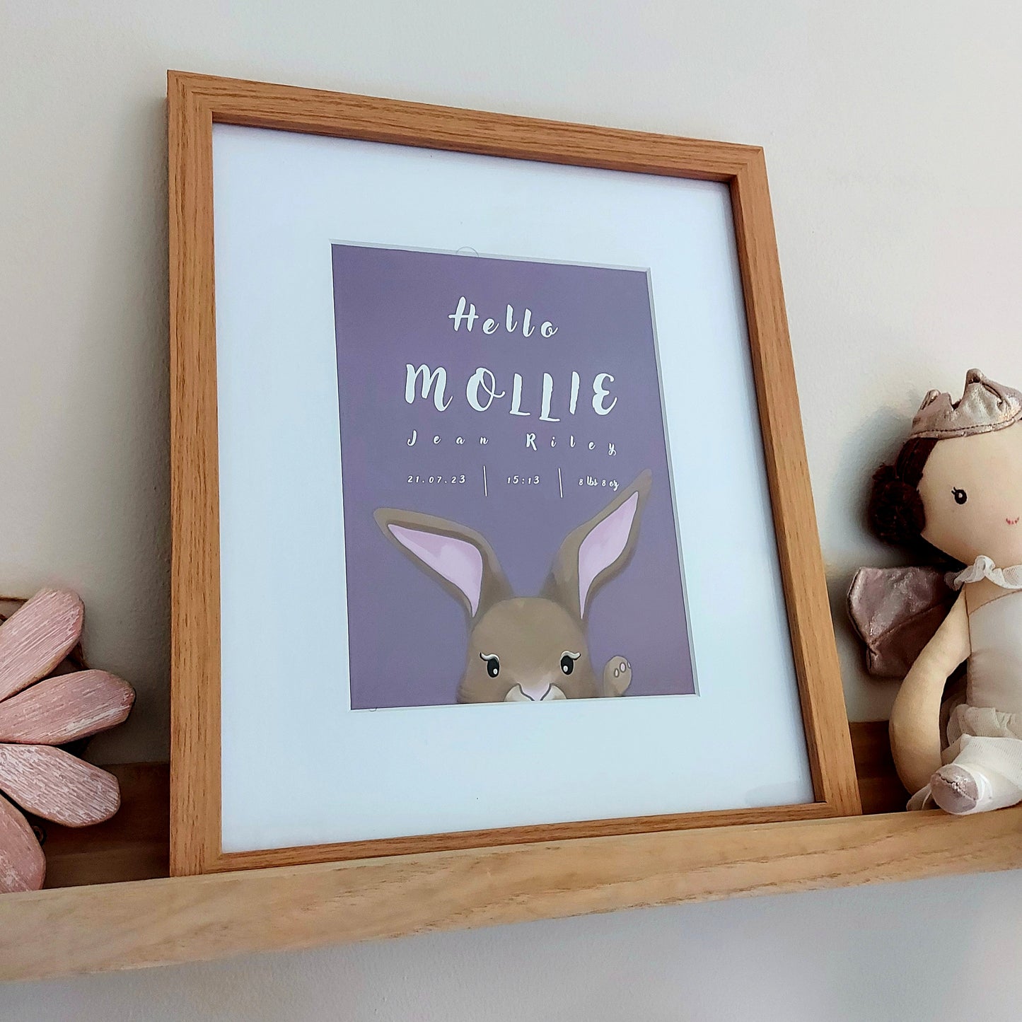 Little Rabbit in Purple, Personalised