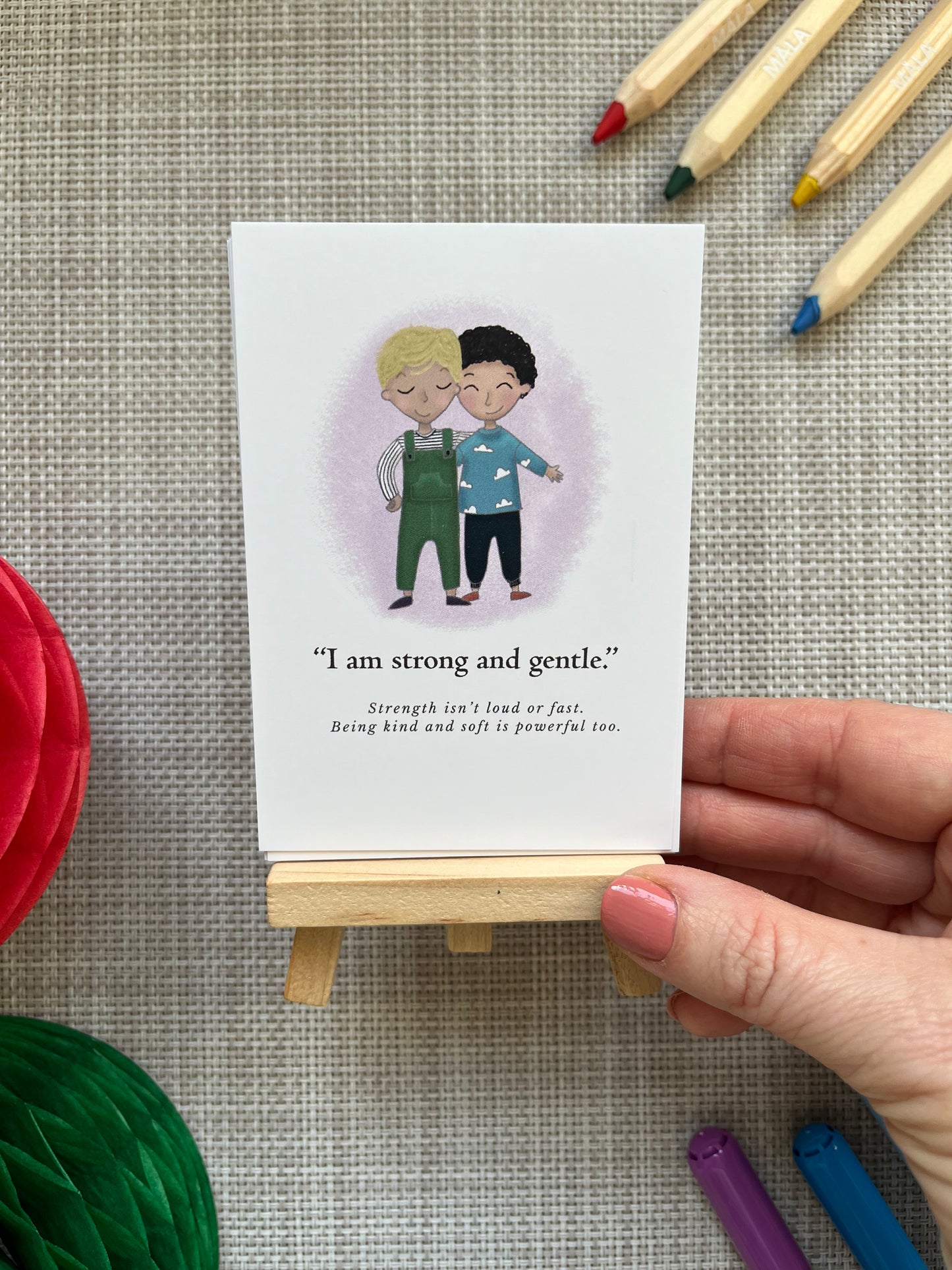 Affirmation Cards & Easel