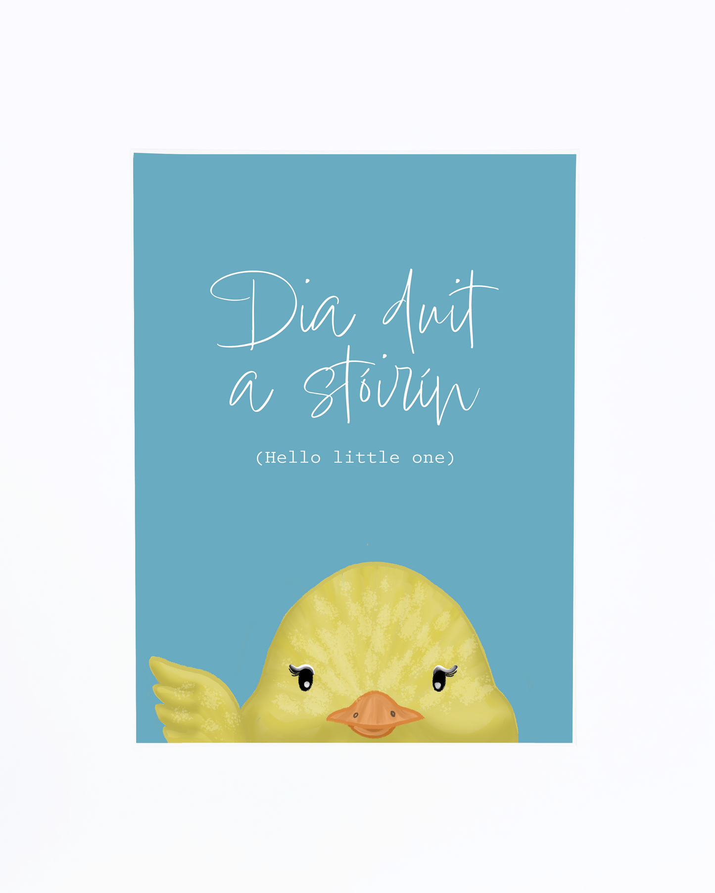 Little Chick in Turquoise, Hello Little One