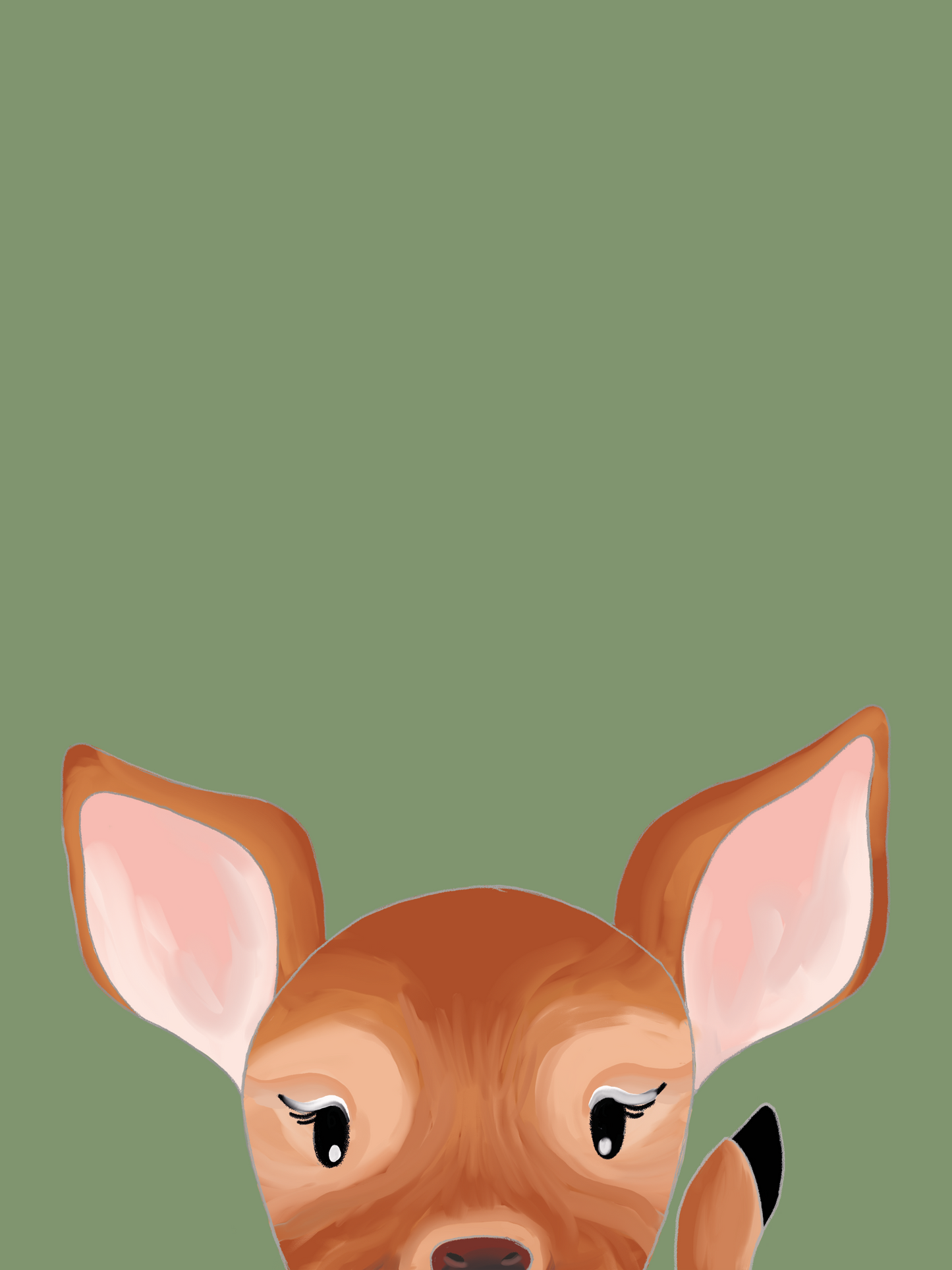 Little Deer in Green