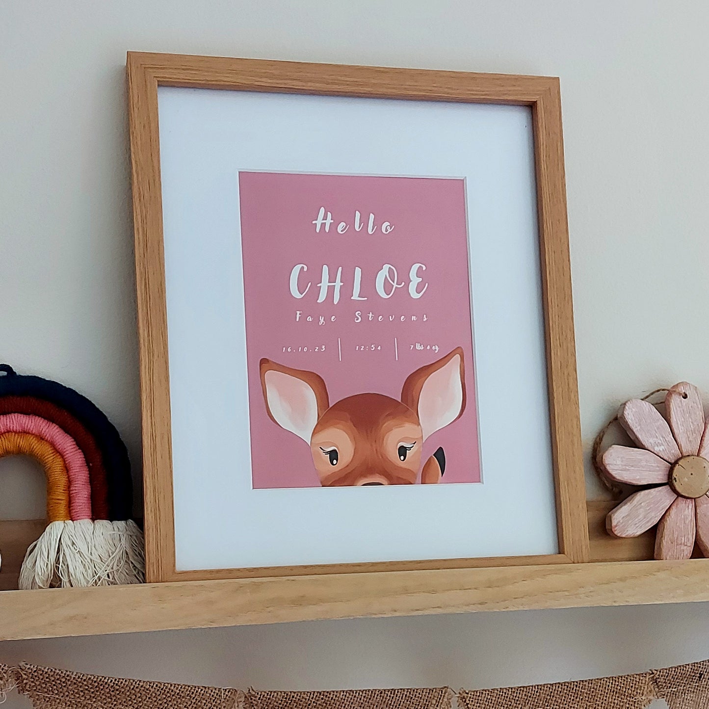 Little Deer in Pink, Personalised