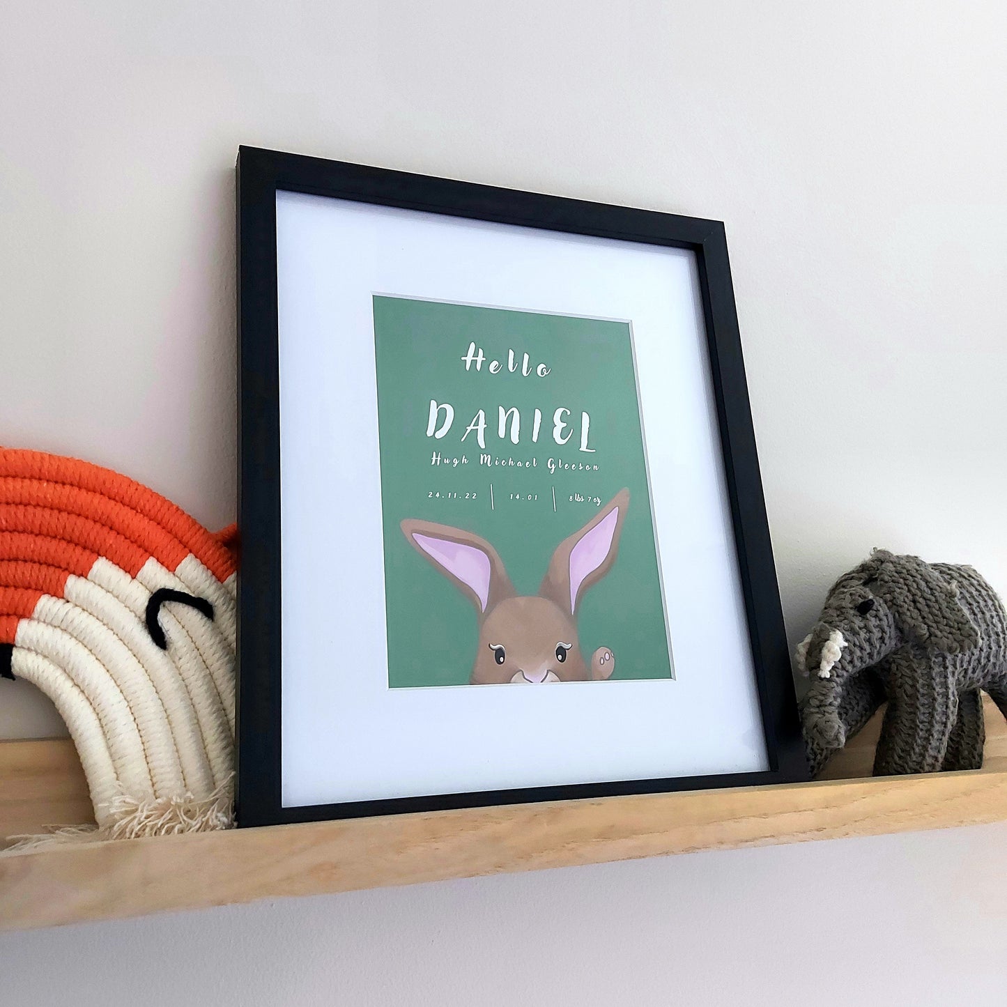 Little Rabbit in Green, Personalised