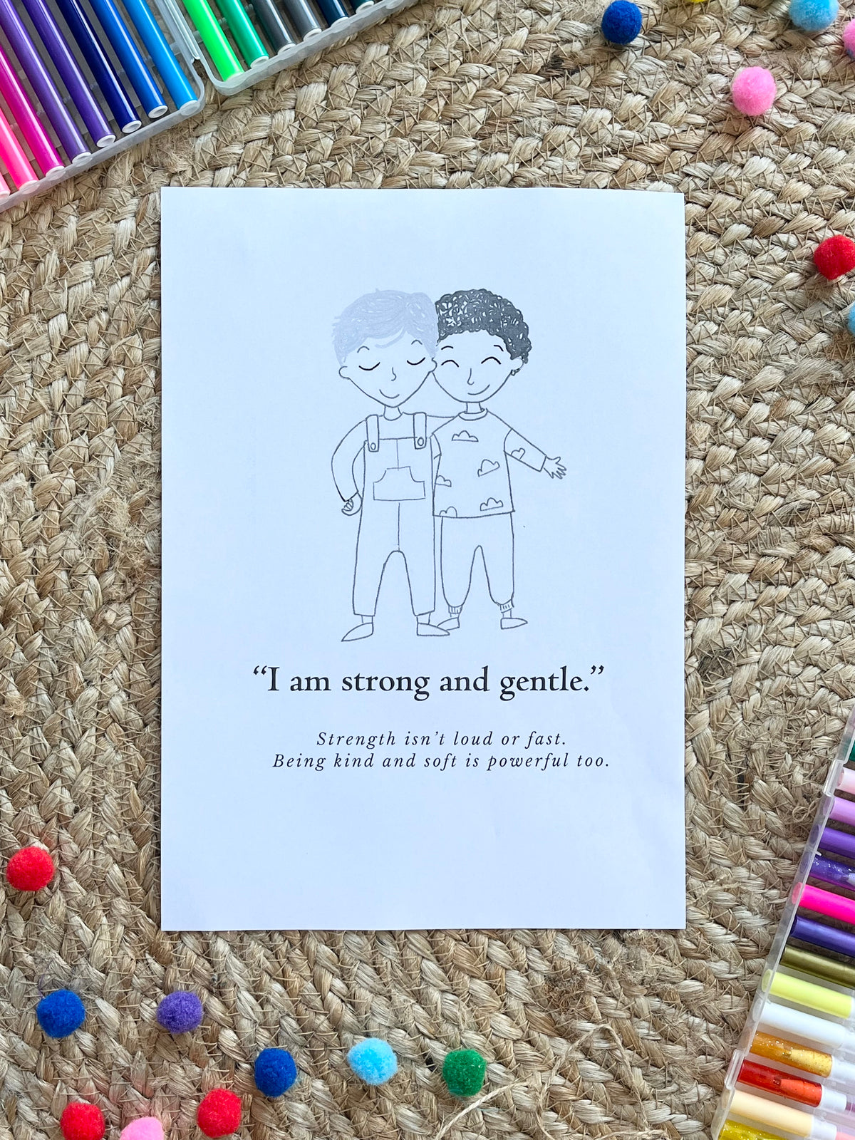 Affirmation Posters & Colouring Sheets