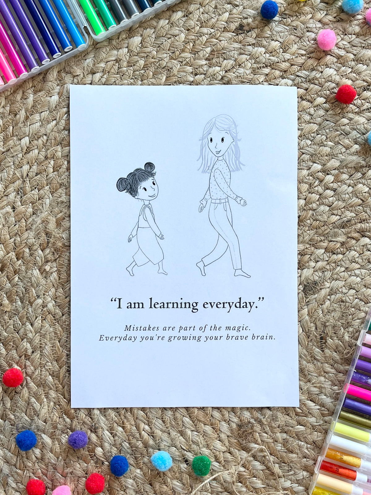 Affirmation Posters & Colouring Sheets