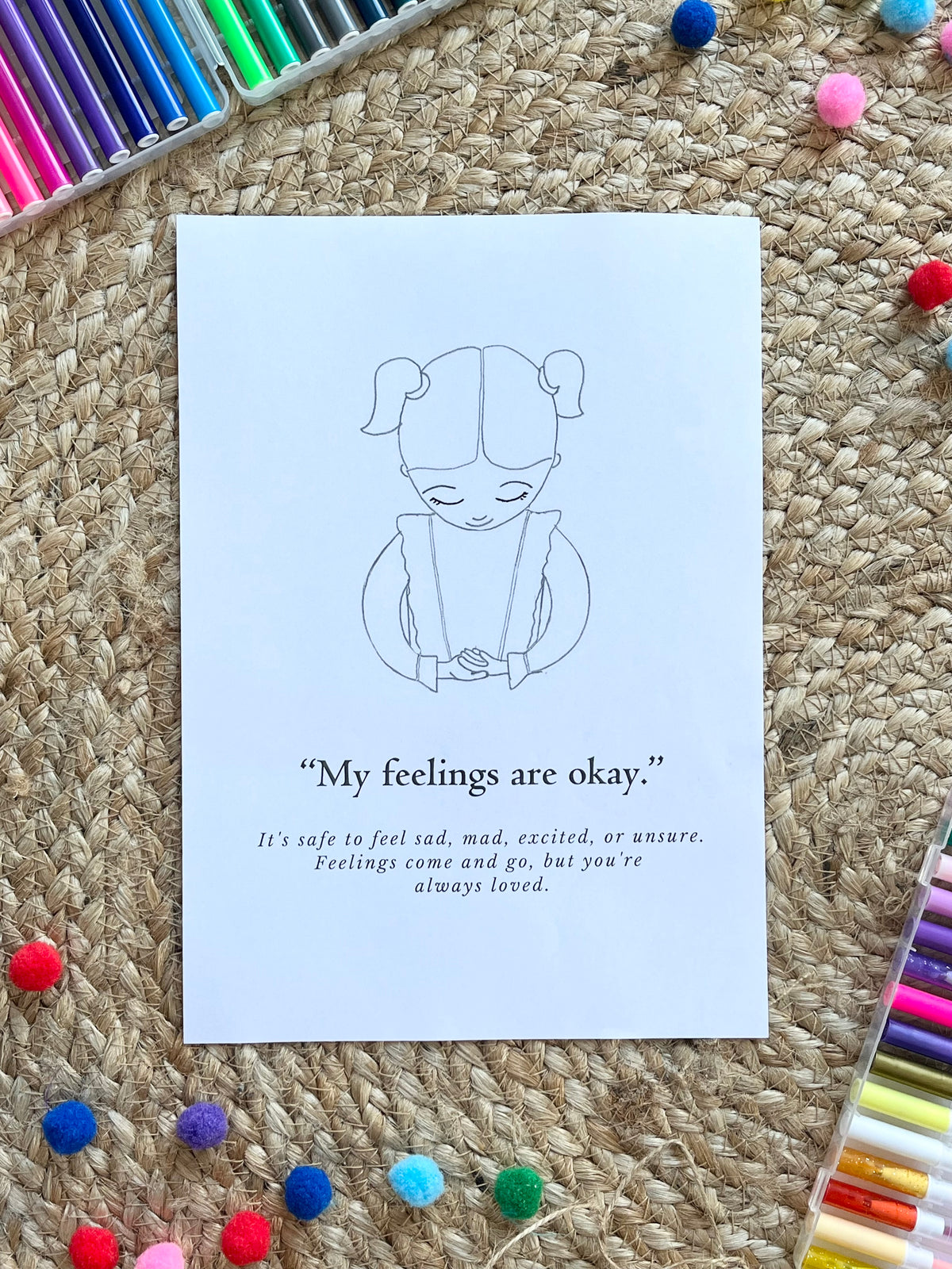 Affirmation Posters & Colouring Sheets