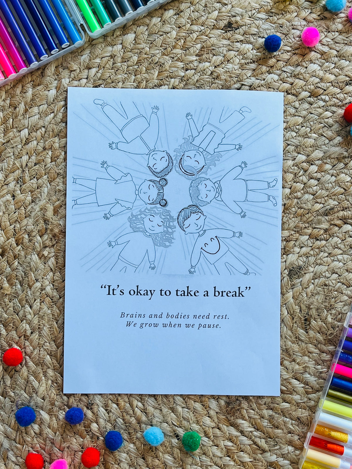 Affirmation Colouring Sheets