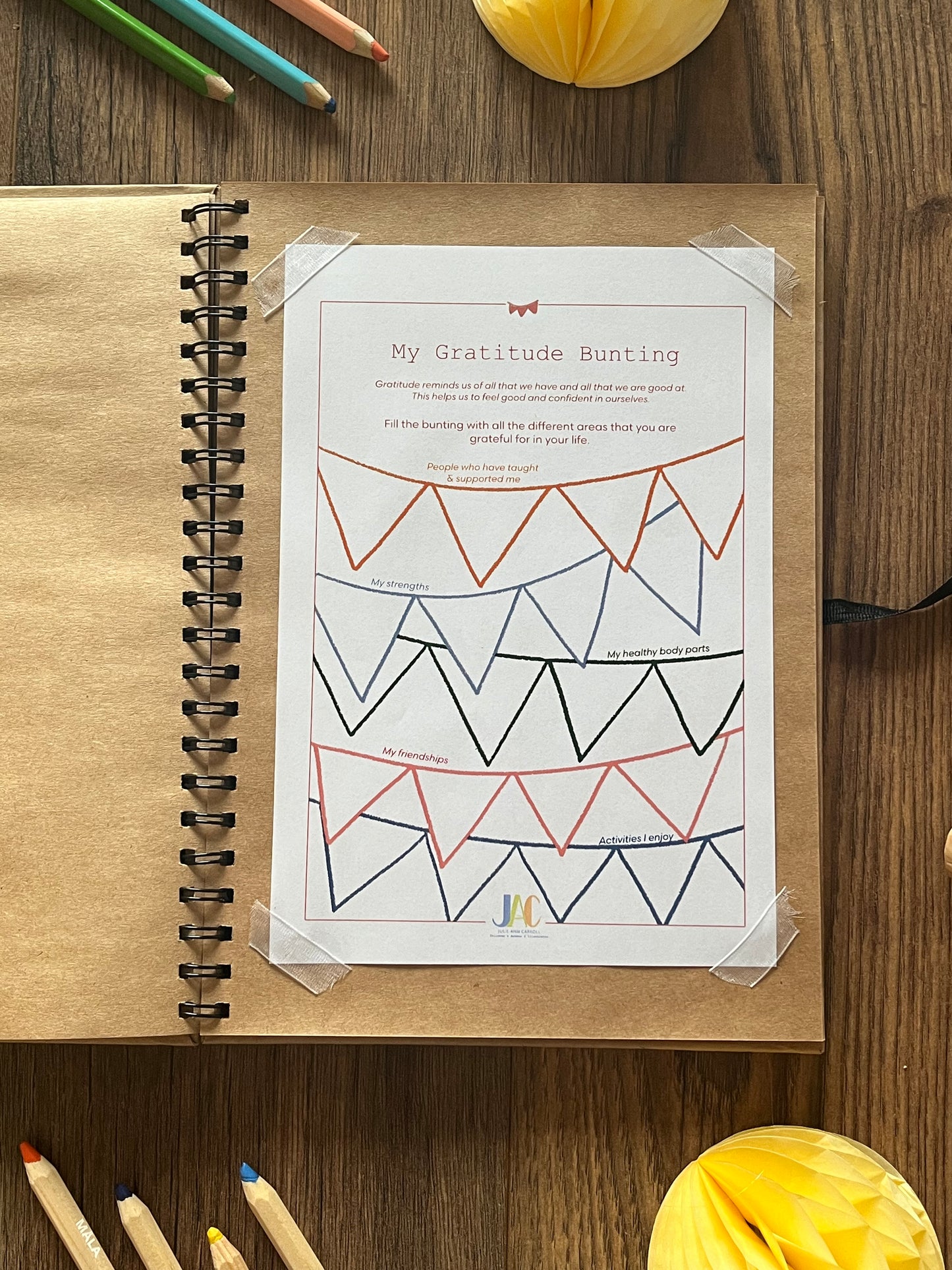 Wellbeing Activity Sheets by Julie-Ann Carroll