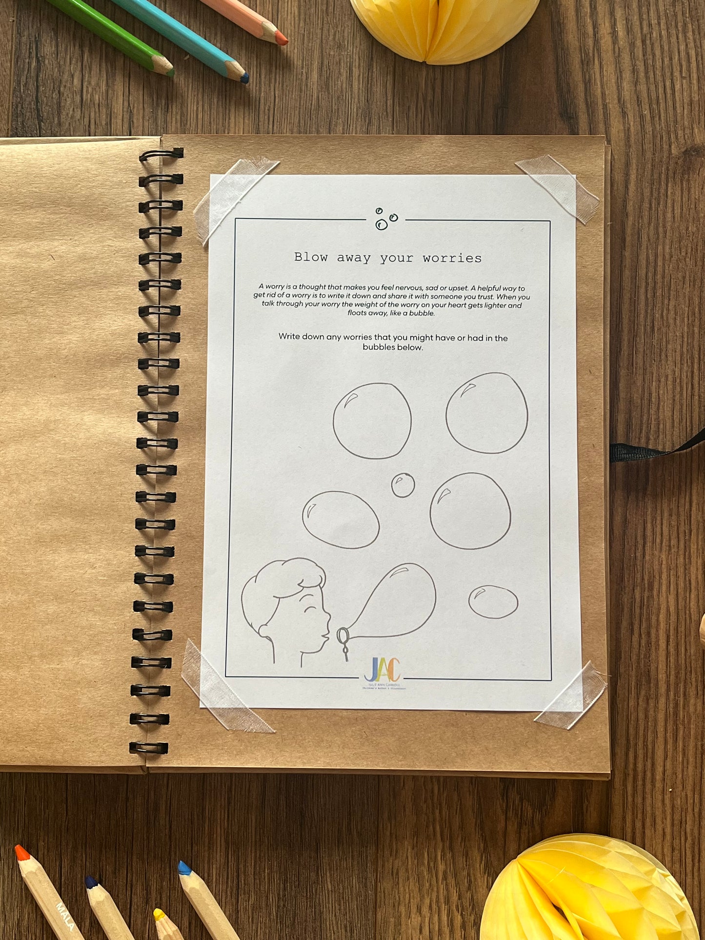Wellbeing Activity Sheets by Julie-Ann Carroll
