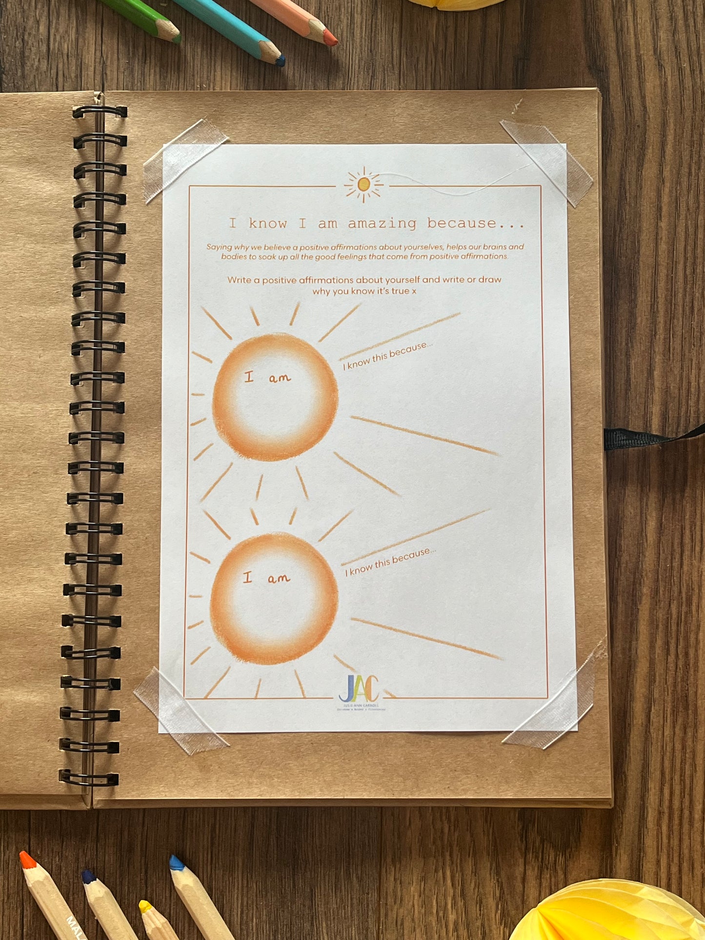 Wellbeing Activity Sheets by Julie-Ann Carroll