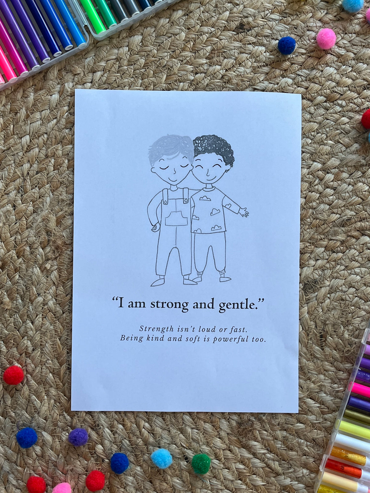 Affirmation Colouring Sheets