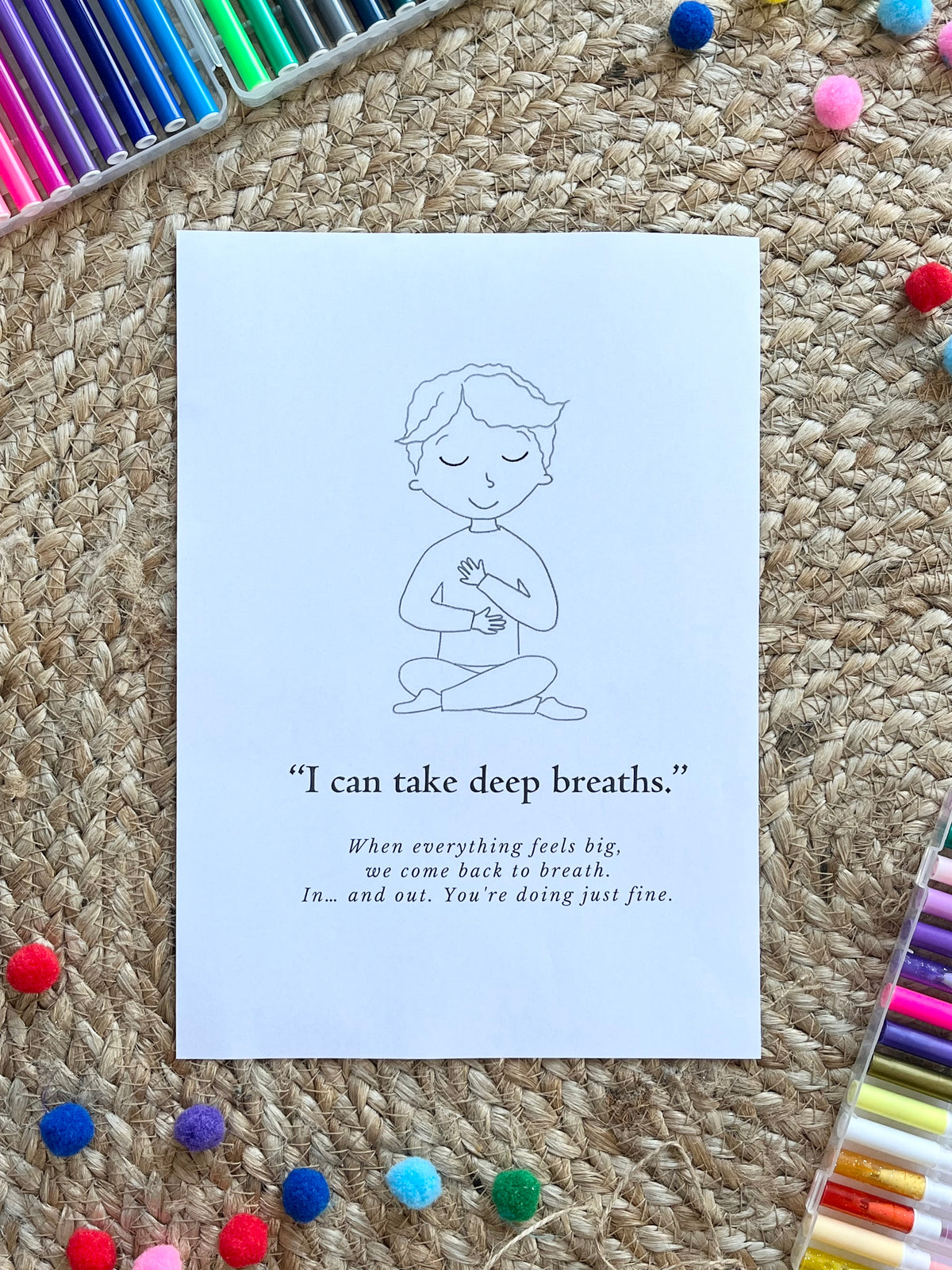 Affirmation Posters & Colouring Sheets