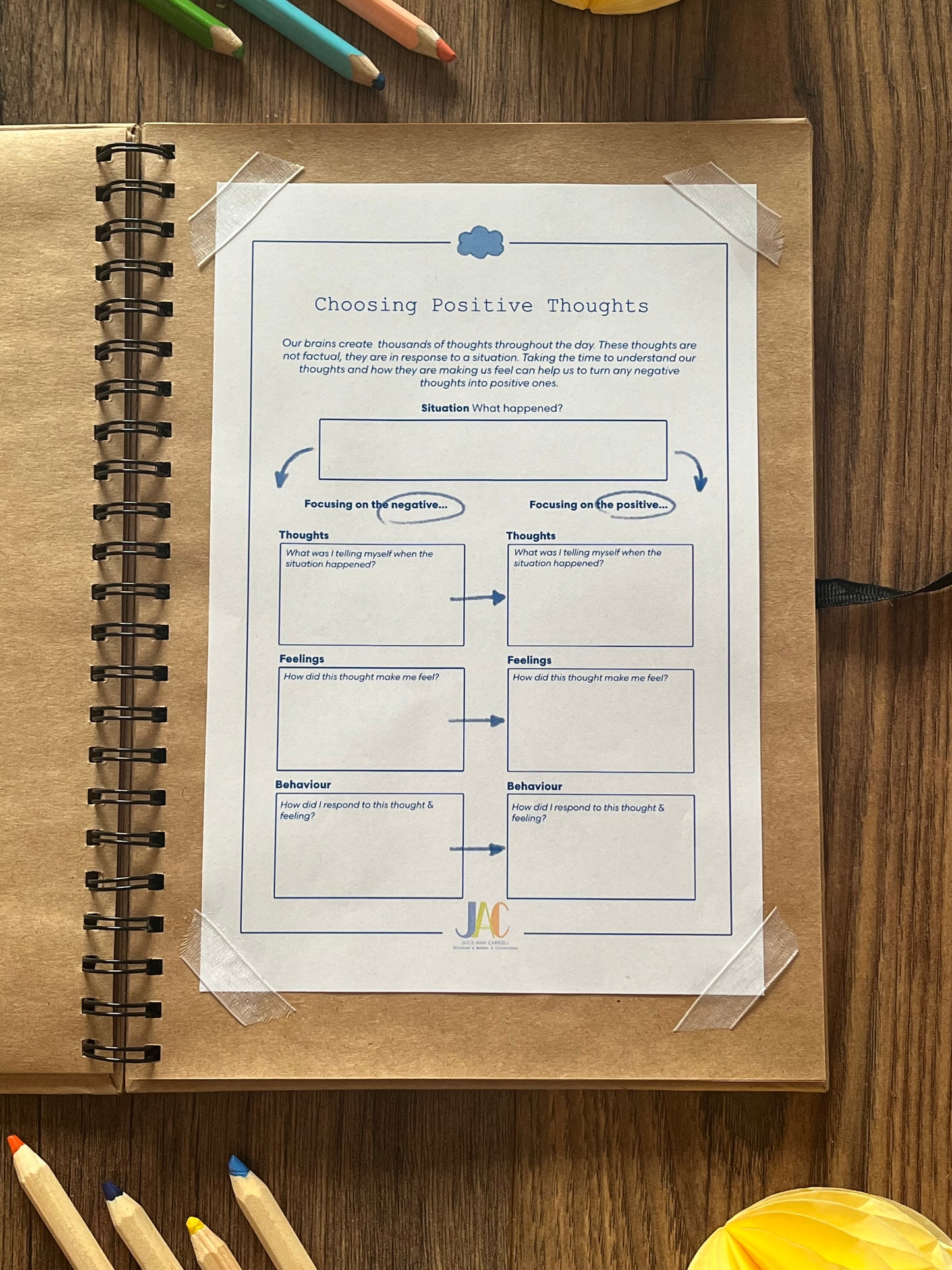 Wellbeing Activity Sheets by Julie-Ann Carroll