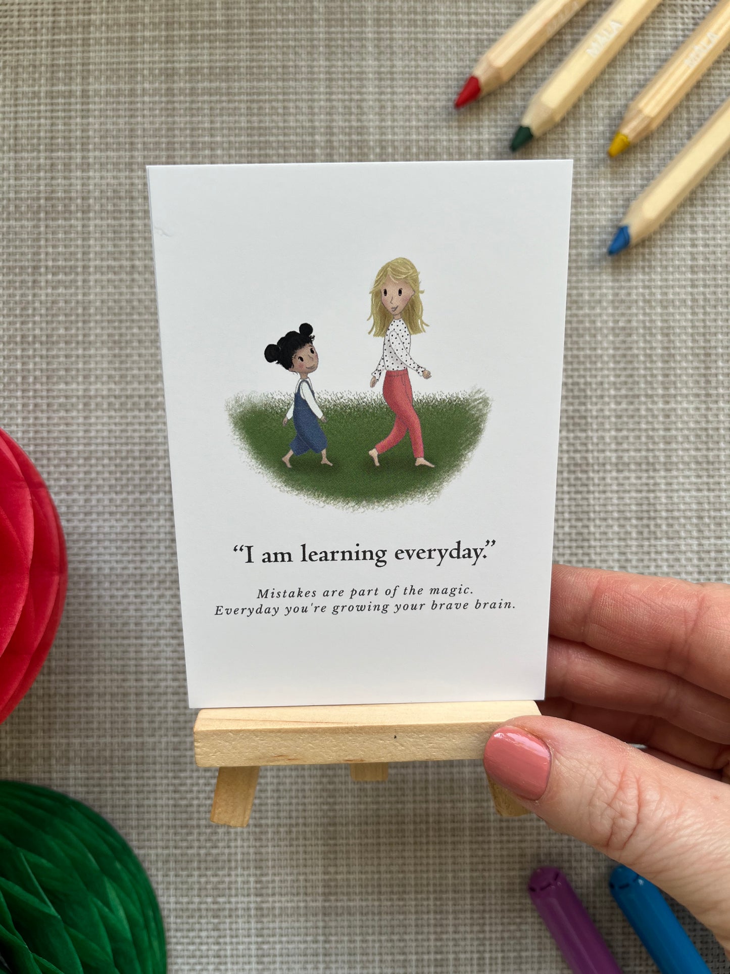Affirmation Cards & Easel