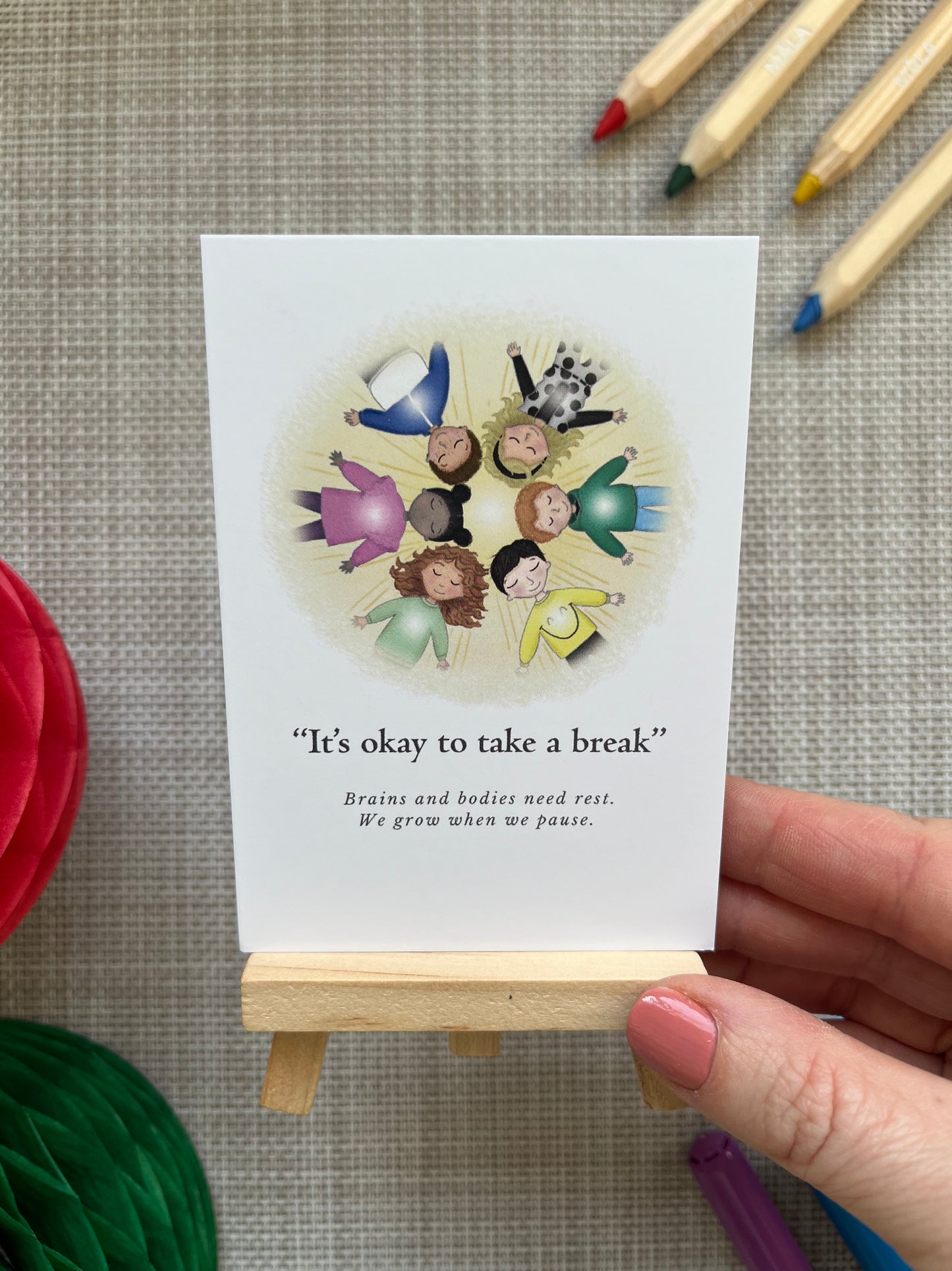Affirmation Cards & Easel